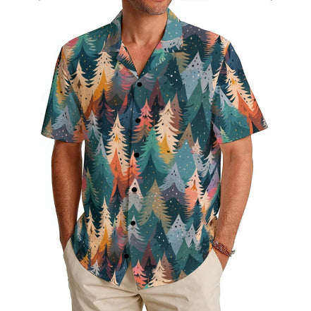 All-Over Print Men's Hawaiian Shirt|150GSM by Yoycol