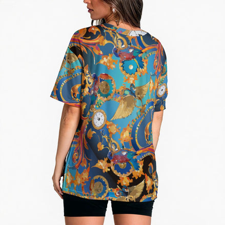 All-Over Print Women's Loose Fit T-Shirt | Aesthetic Rebellion