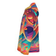 All-Over Print Men's Hooded Zipper Windproof Jacket Yoycol