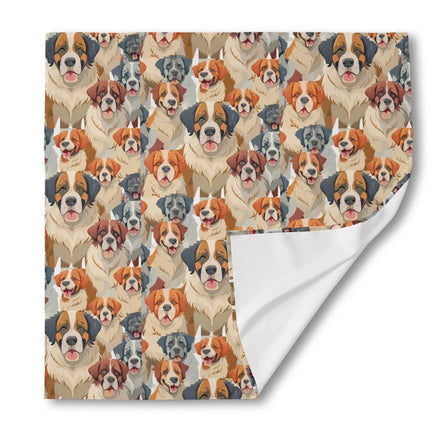Puppy Parade Silk Bandana — Playful Dog Portrait AOP Square Scarf for Pet-Obsessed Dressers | Aesthetic Rebellion