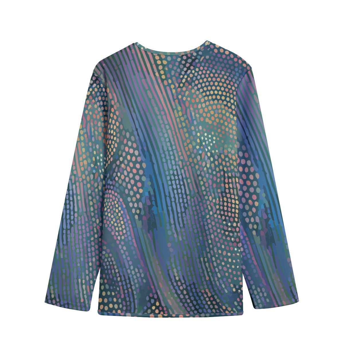 Scuba Irregular Hem Jacket - Deep Teal Bioluminescent Scale Outwear