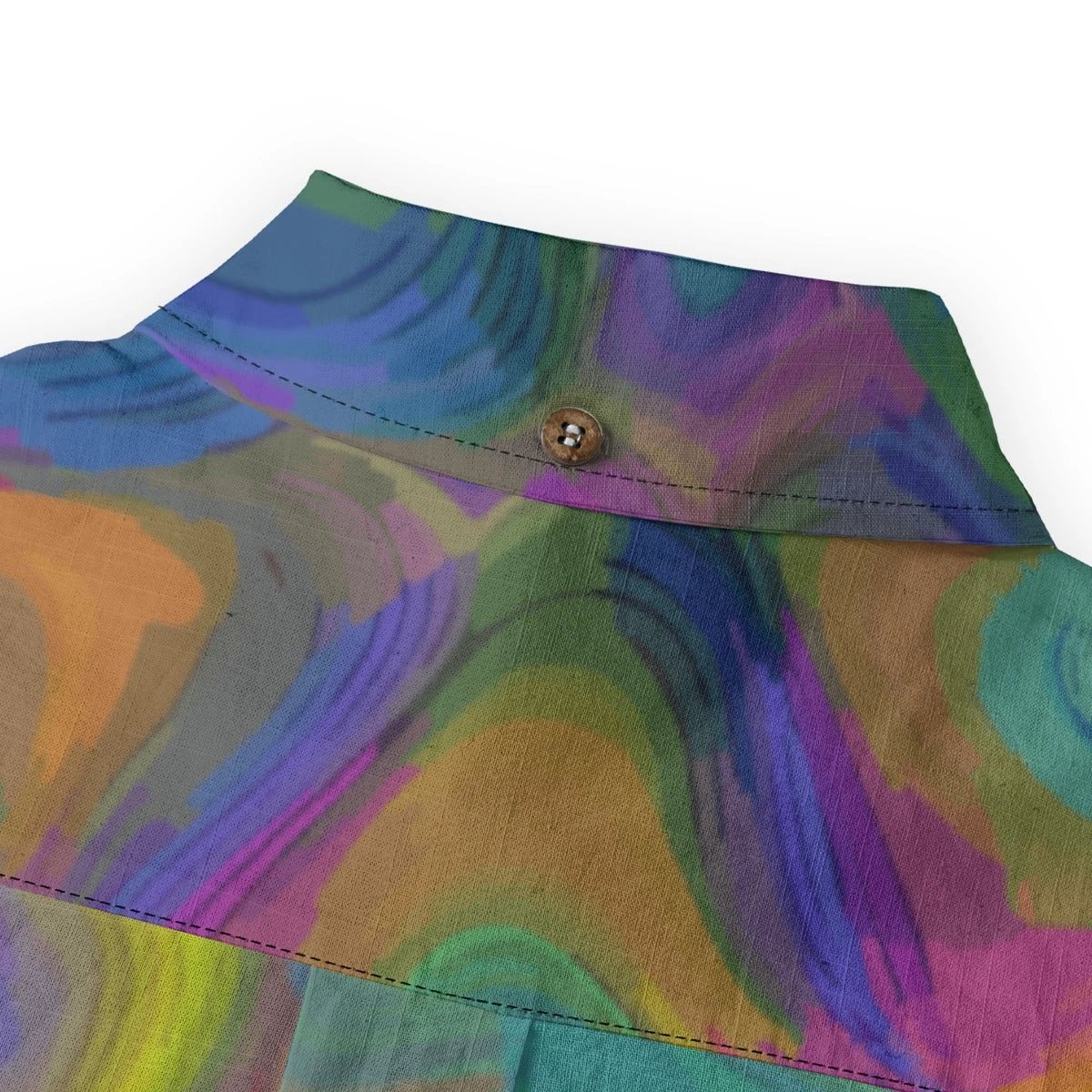 All-Over Print Men's Casual Lapel Long Sleeve Shirt|125GSM Cotton by Yoycol