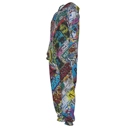 San Francisco Street Soul Jumpsuit for City-Coded Collectors — Bay Area Full-Body City Print AOP, 310gsm Zip-Up One-Piece, Festival Statement, Urban Love Letter, S–5XL