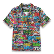 All-Over Print Men's Casual Hawaiian Short Sleeve Shirt | 125GSM Cotton by Yoycol