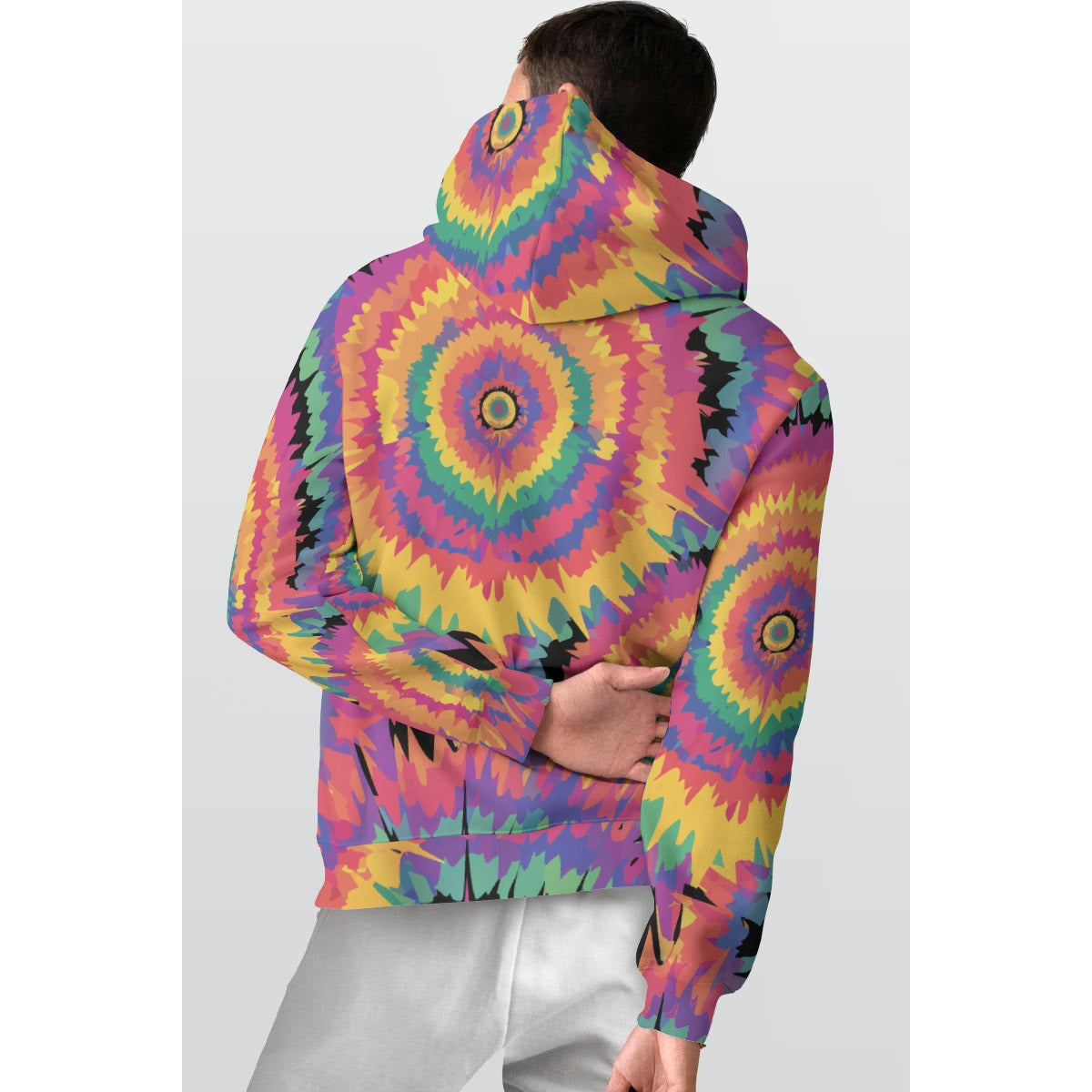 All-Over Print Men's Thicken Pullover Hoodie Yoycol