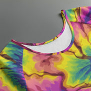 Chaos & Cosmic Bloom All-Over Print Raglan — Boundless Bleeds Series
