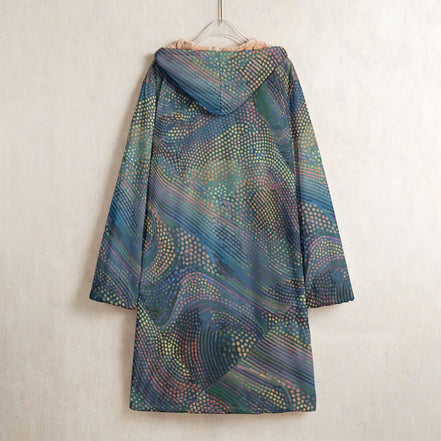 Maximalist Festival Coat for Burners — Long Fleece Windbreaker, Psychedelic Outerwear, Rave Camp Uniform, Alt Streetwear, Statement Trench