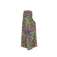 All-Over Print Women's Long Sleeve Pajama Set With White Contrast Piping by Yoycol