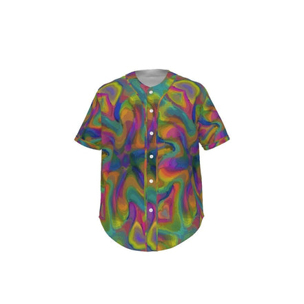 All-Over Print Men's Short Sleeve Baseball Jersey With Pinstripes by Yoycol
