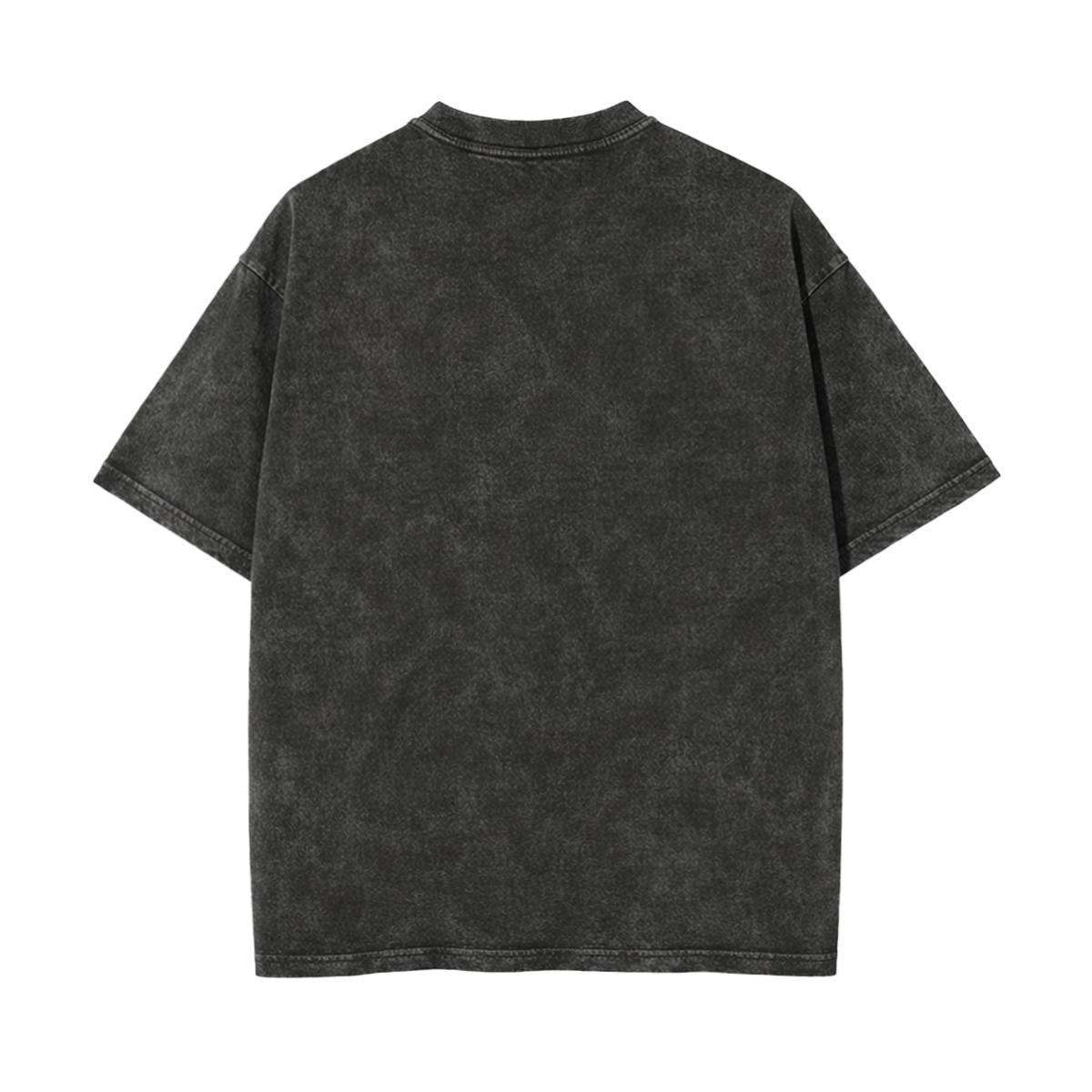 High on Potenuse Unisex Heavyweight Washed T-shirt Printed in USA|250GSM Cotton DTF Double-sided
