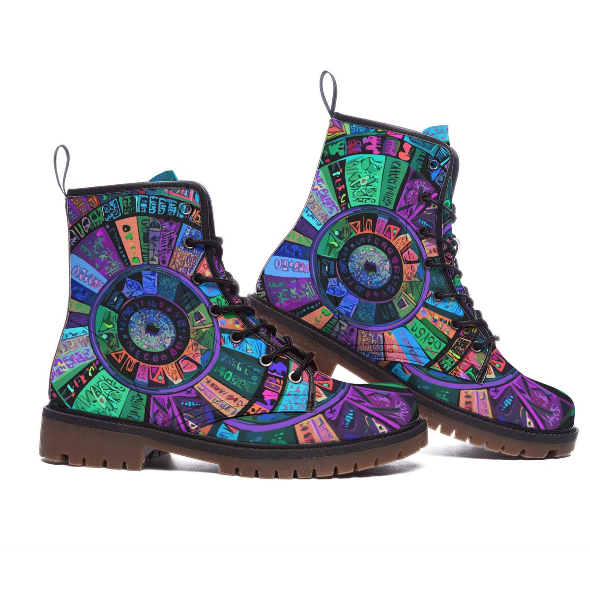 All-Over Print Men's Martin Short Boots
