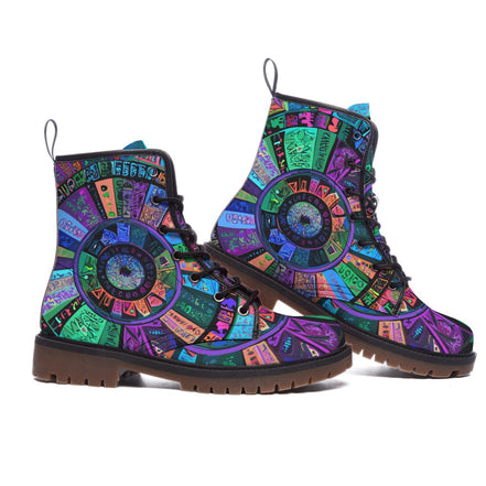 All-Over Print Men's Martin Short Boots