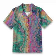 All-Over Print Men's Casual Hawaiian Short Sleeve Shirt | 125GSM Cotton by Yoycol