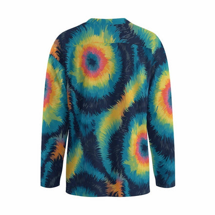 All-Over Print Men's Small Collar Hockey Jersey by Yoycol
