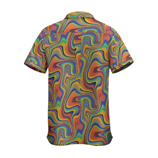Maximalist Statement Shirt for the Polished Rebel — Bold Print Button-Up, Art-Forward Workwear, Creative Director Uniform, Wine Country Style, Cotton Poplin