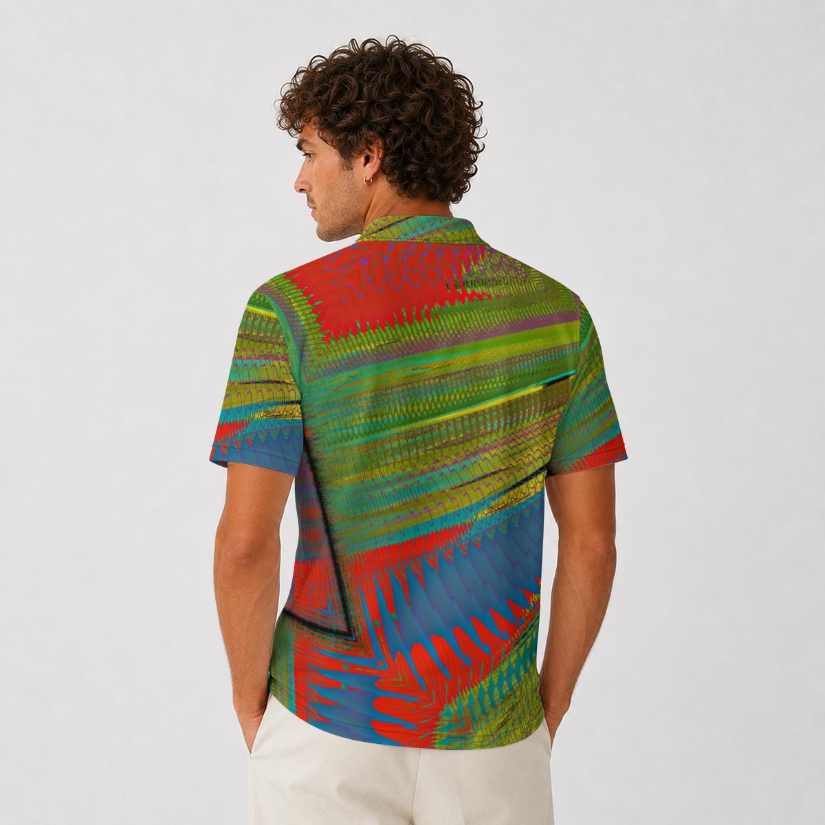 All-Over Print Men's Heavyweight Polyester Polo Shirt|210GSM Yoycol