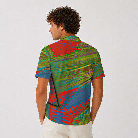All-Over Print Men's Heavyweight Polyester Polo Shirt|210GSM Yoycol