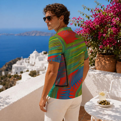 All-Over Print Men's Heavyweight Polyester Polo Shirt|210GSM Yoycol