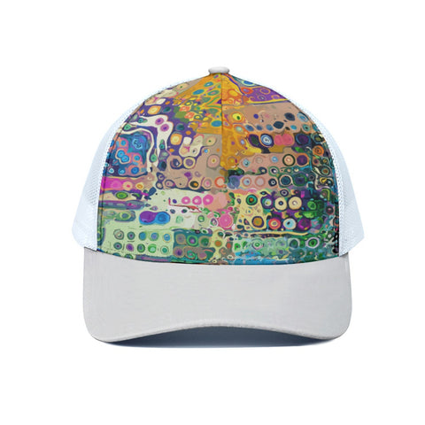 Unisex Trucker Hat With White Half-mesh Yoycol