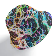 Psychedelic Mood-Shift Bucket Hat for Festival-Goers — Reversible Trippy Headwear, Cognitive Drift, Rave Accessory, Two-Sided Art Hat, Mind-Melting Streetwear