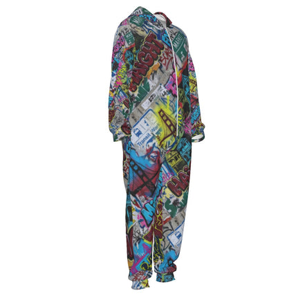 San Francisco Street Soul Jumpsuit for City-Coded Collectors — Bay Area Full-Body City Print AOP, 310gsm Zip-Up One-Piece, Festival Statement, Urban Love Letter, S–5XL