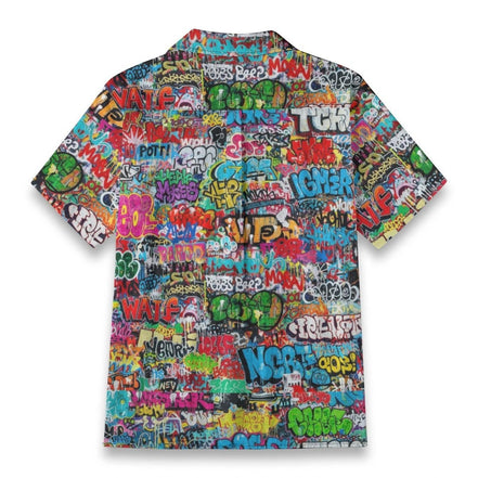 All-Over Print Men's Casual Hawaiian Short Sleeve Shirt | 125GSM Cotton by Yoycol