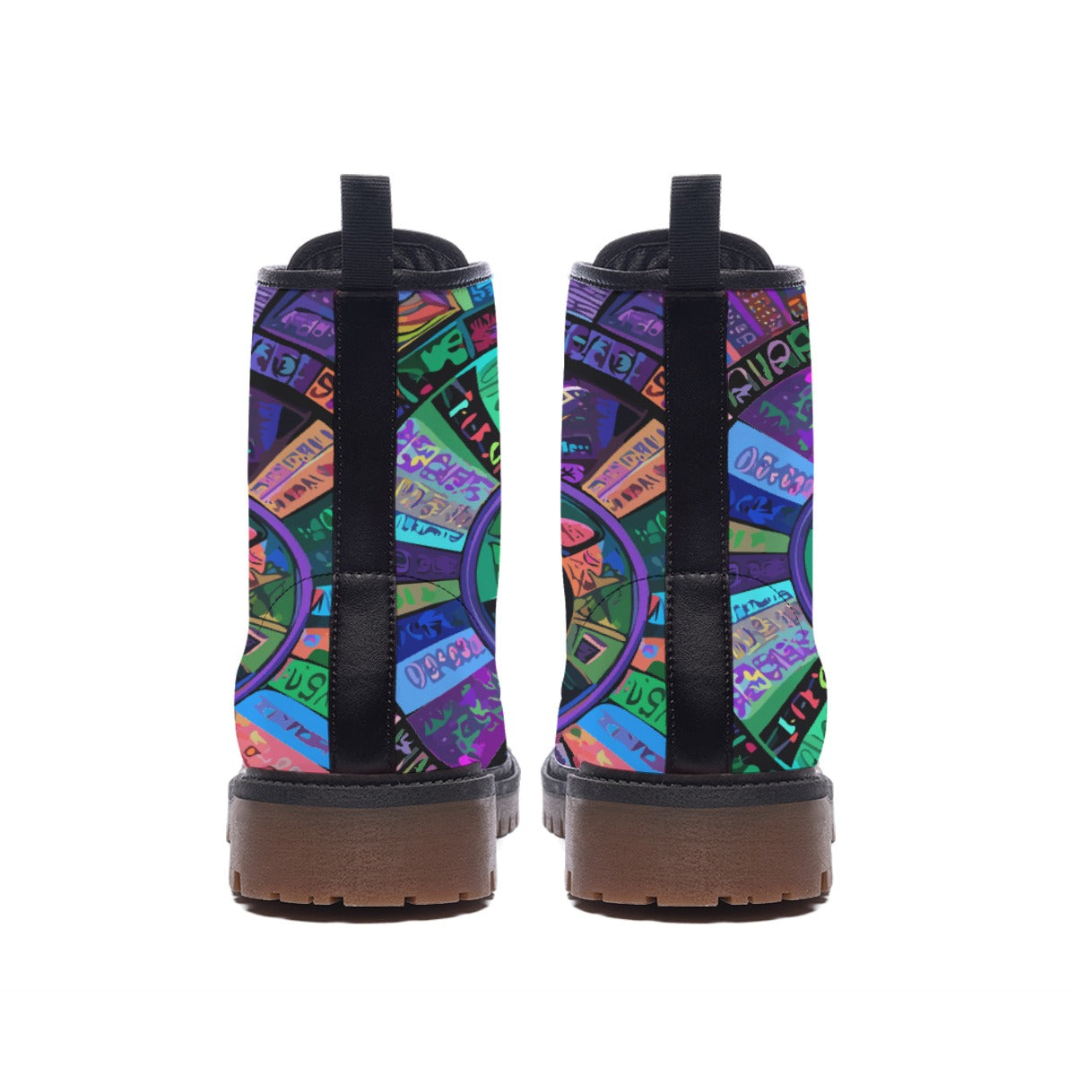 All-Over Print Men's Martin Short Boots
