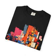 Abstract Geometric Art T-Shirt | Garment-Dyed Unisex Tee