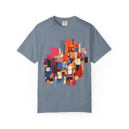 Abstract Geometric Art T-Shirt | Garment-Dyed Unisex Tee