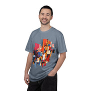 Abstract Geometric Art T-Shirt | Garment-Dyed Unisex Tee