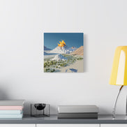 Tropical Volcano Eruption Canvas Print for Nature-Obsessed Interiors — Island Adventure Wall Art, FSC-Certified Matte Stretched Canvas, Home Decor Gift for Wanderlust Collectors