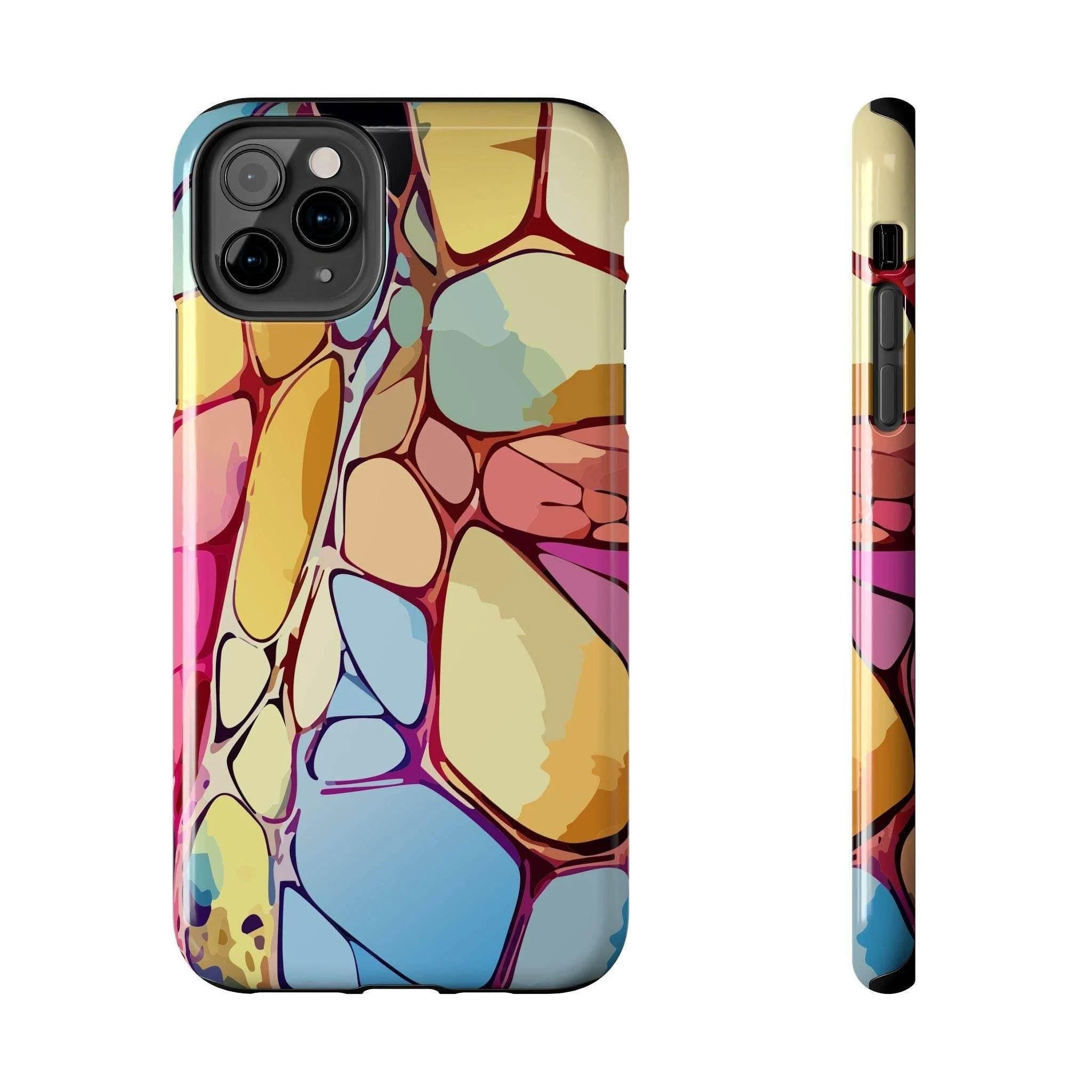 Abstract Chalk Stone iPhone Case - Shockproof Lexan Armor by Aesthetic Rebellion