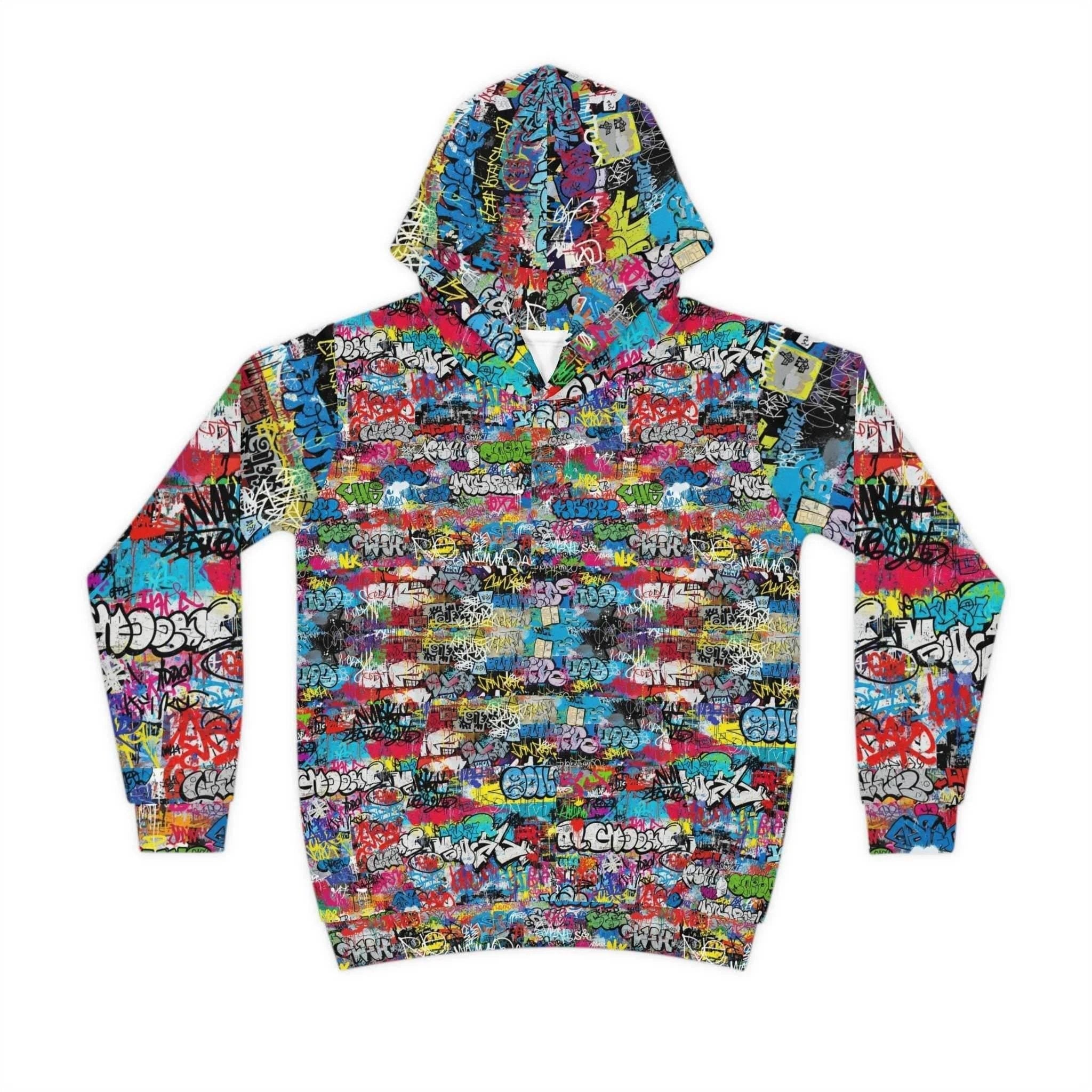 Urban Legend Kids Graffiti Hoodie - Bold Street Art Pullover for Miniature Maximalists & Creative Kids by Aesthetic Rebellion