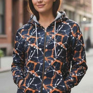 Cyberpunk Network Splatter Art Hoodie - Dark Grunge Techwear Pullover for Futuristic Streetwear by Aesthetic Rebellion