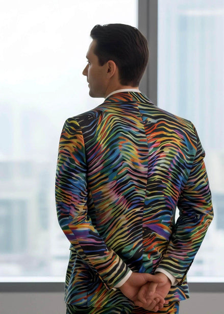 Artist Edition Maximalist Blazer - Structured Cotton Workwear Jacket for Creative Directors & Statement Style by Aesthetic Rebellion