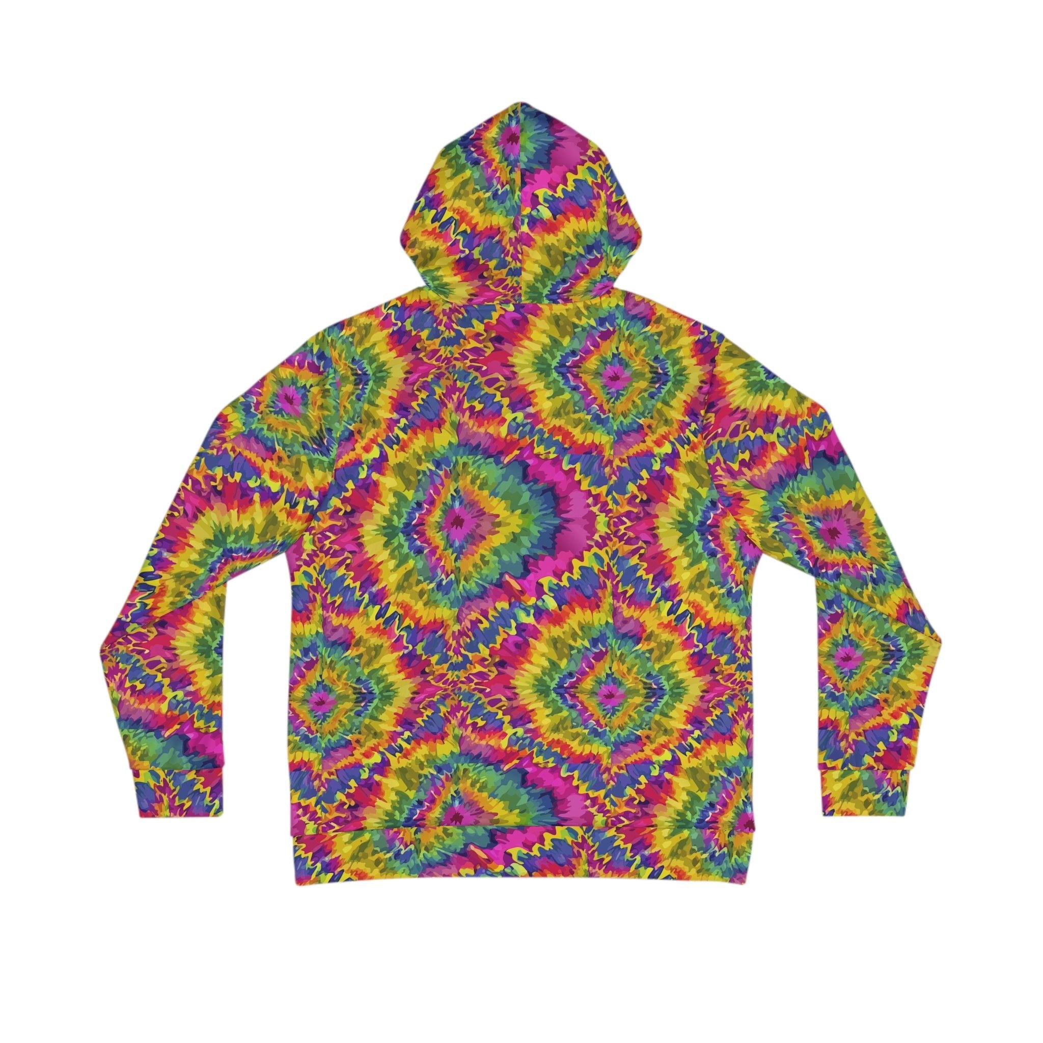 Electric Kaleidoscope AOP Pullover Hoodie – Psychedelic Fractal Streetwear