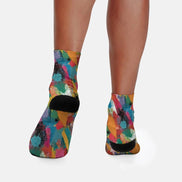 Personalized Contrast Color Striped Stockings by SALE_DESIGN-Personal Design