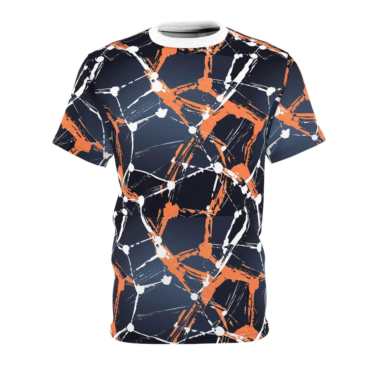 Electric Abstract All-Over Print Unisex Tee - High-Saturated Artist Edition Streetwear Shirt by Aesthetic Rebellion