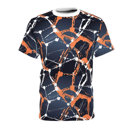 Electric Abstract All-Over Print Unisex Tee - High-Saturated Artist Edition Streetwear Shirt by Aesthetic Rebellion