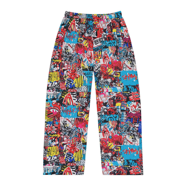 Graffiti Collage Pajama Pants | Street Art All-Over Print Lounge Pants