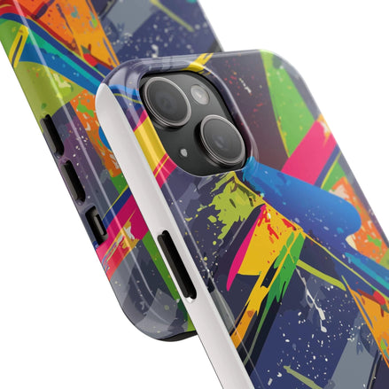Electric Maximalist Dual-Layer Phone Case - Fade-Resistant Tough Cover for Creative Visionaries & Artists by Aesthetic Rebellion