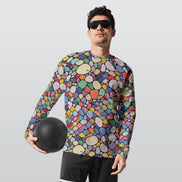 Urban Legend All-Over Print Cotton Long Sleeve - Heavyweight 190 GSM Designer Artist Tee by Aesthetic Rebellion