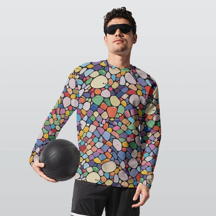 Urban Legend All-Over Print Cotton Long Sleeve - Heavyweight 190 GSM Designer Artist Tee by Aesthetic Rebellion