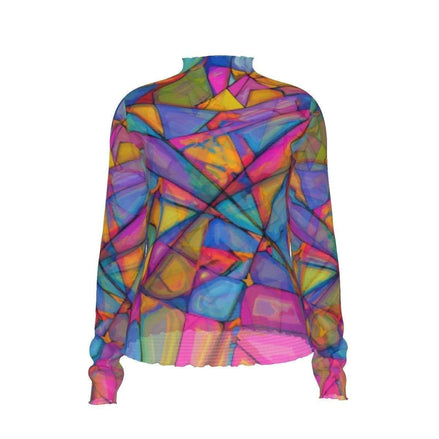 Transcendent Goddess Breathable Mesh T-Shirt - Vibrant Ethereal All-Over Print Summer Top by Aesthetic Rebellion