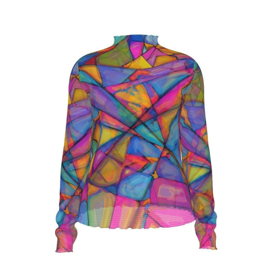 Transcendent Goddess Breathable Mesh T-Shirt - Vibrant Ethereal All-Over Print Summer Top by Aesthetic Rebellion