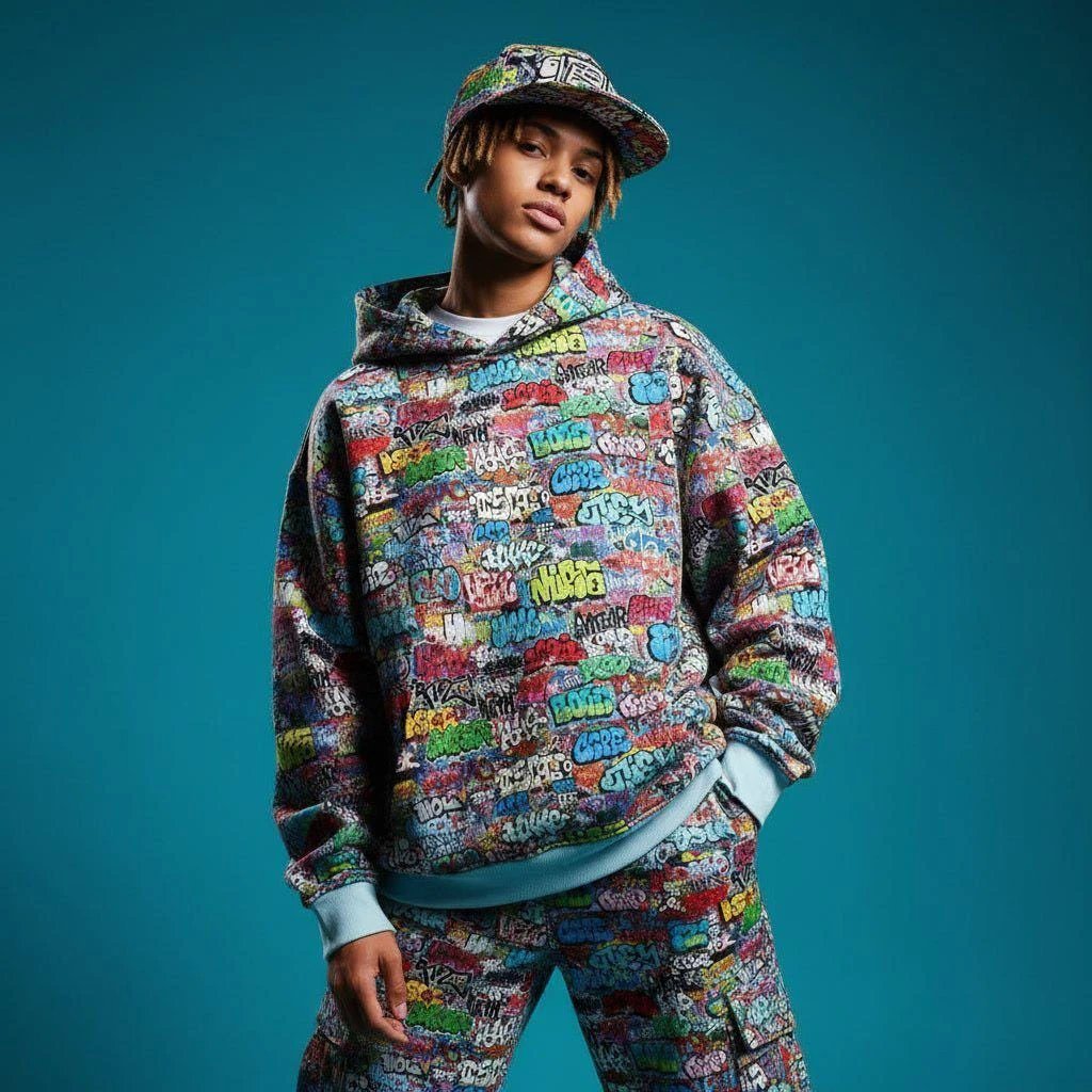 Graffiti Art Snapback Hat | Urban Streetwear All Over Print Cap by Aesthetic Rebellion