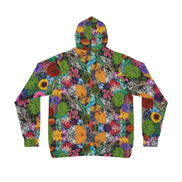 Maximalist Wildflower Botanical Athletic Hoodie - High-Performance Floral Sweatshirt for Fitness & Nature Lovers by Aesthetic Rebellion