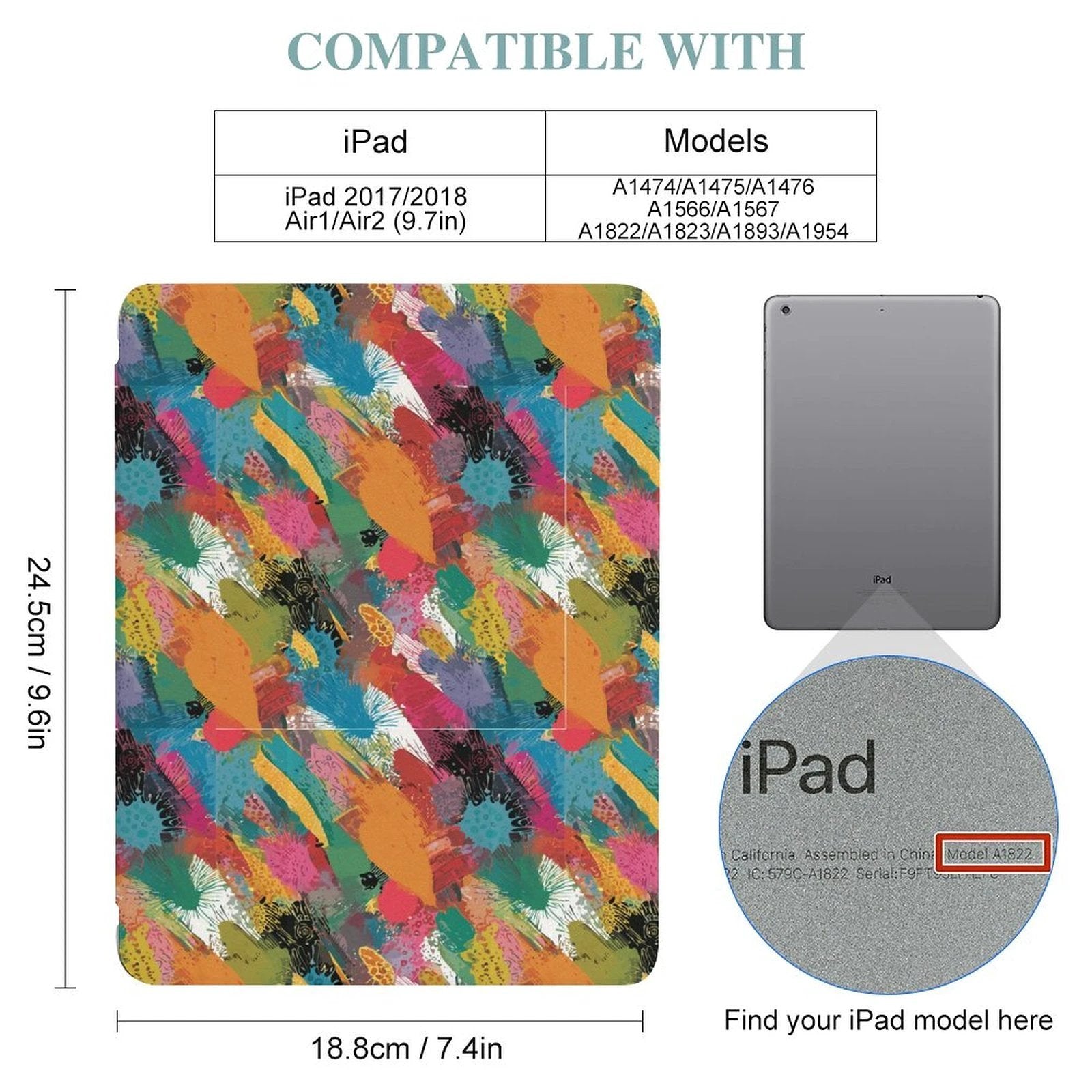 iPad Case with Pencil Holder(One-sided Printing) by SALE_DESIGN-Personal Design