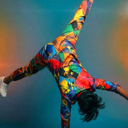 Vibrant Abstract Satin Pajama Set - Luxury All-Over Print Loungewear for Bold Sleepwear by Aesthetic Rebellion