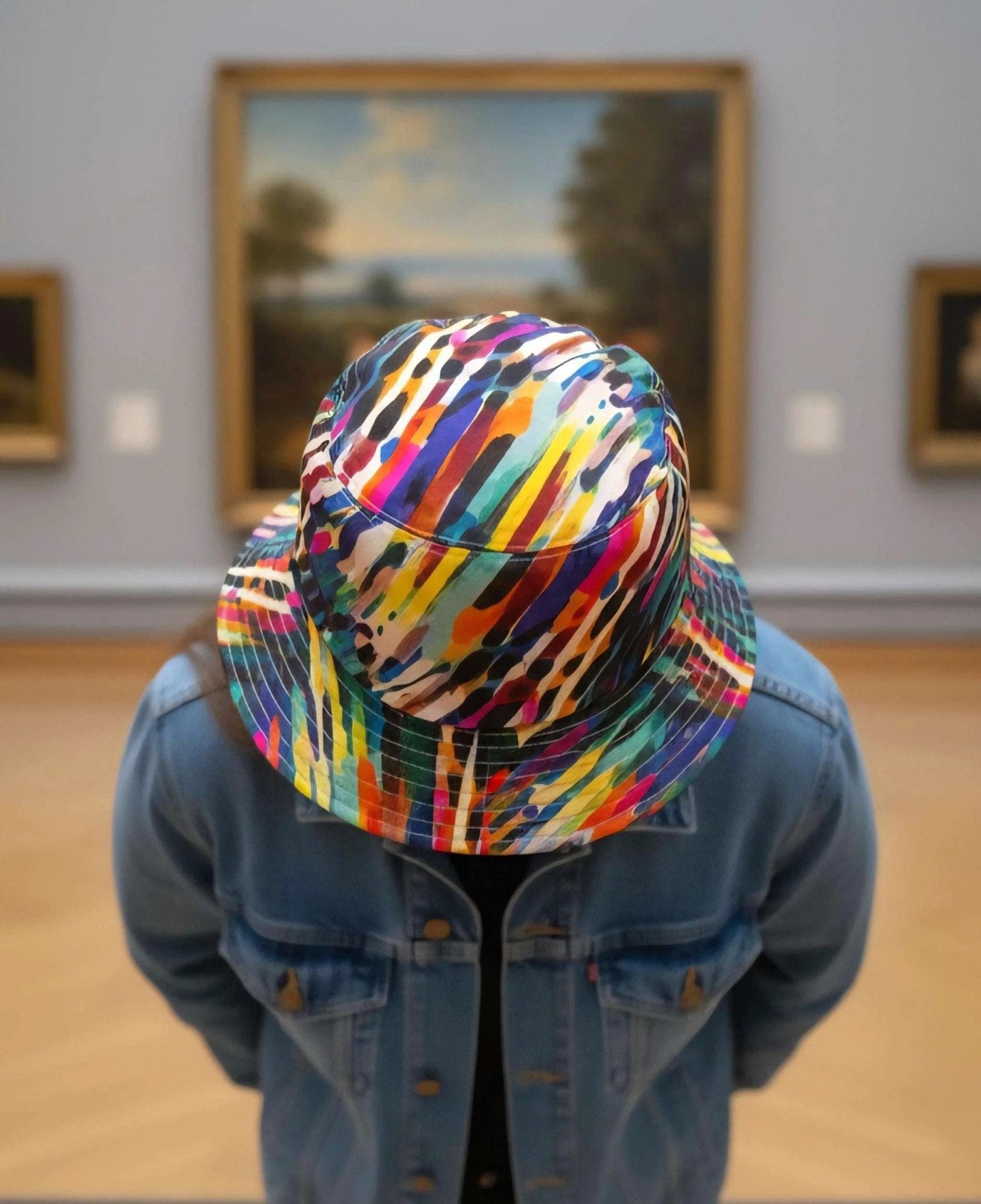 Kaleidoscope Geometric Bucket Hat - Trippy Rainbow Rave Hat for EDM Festivals & Dance Floor Style by Aesthetic Rebellion